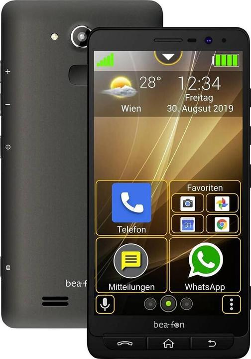 Produktbild Bea-Fon M5 (16 GB, Black, 5.50", Dual SIM, 13 Mpx, 4G)
