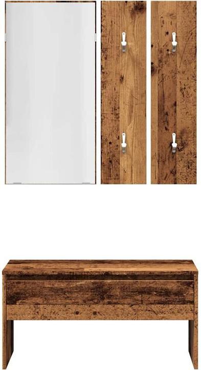 Immagine prodotto VidaXL Garderoben-Set Altholz-Optik Holzwerkstoff