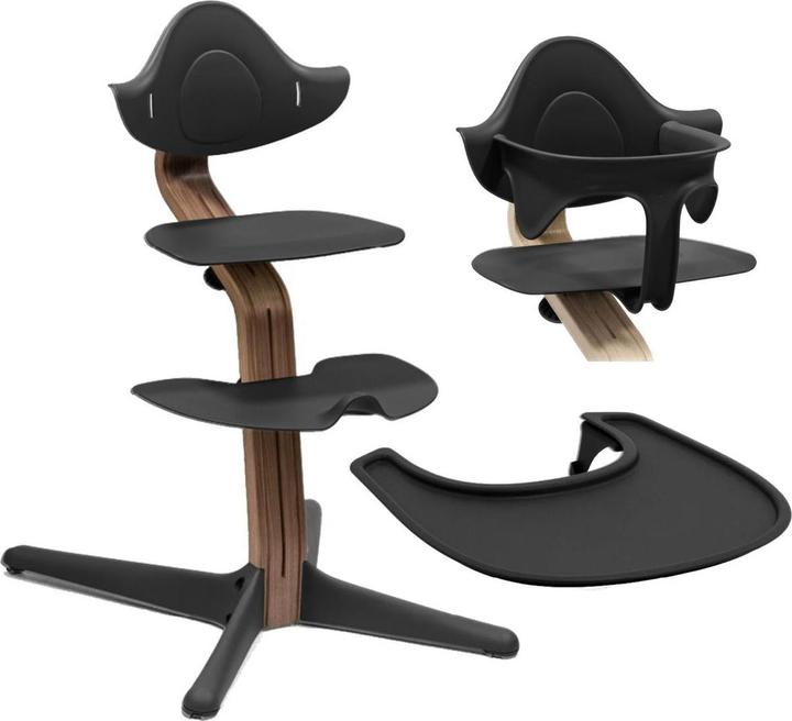 Image du produit Stokke Nomi Walnut Stuhl inkl. Baby Set und Tray (Chaise haute)