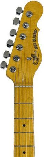 Actual product image G&L GL Guitars Electric Guitar ASAT Classic Tribute Series Black (Electric guitar, Swamp ash, Chrome hardware, Maple, Nickel)