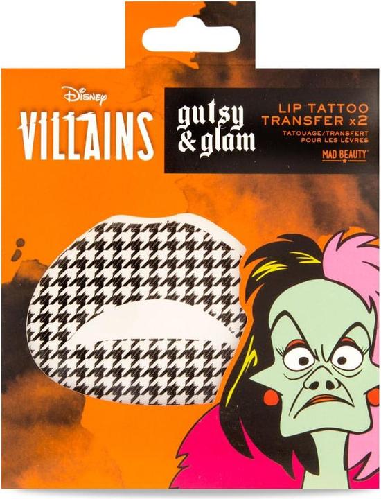 Image du produit Mad Beauty Disney Villains tatouages temporaires pour les lèvres Cruella