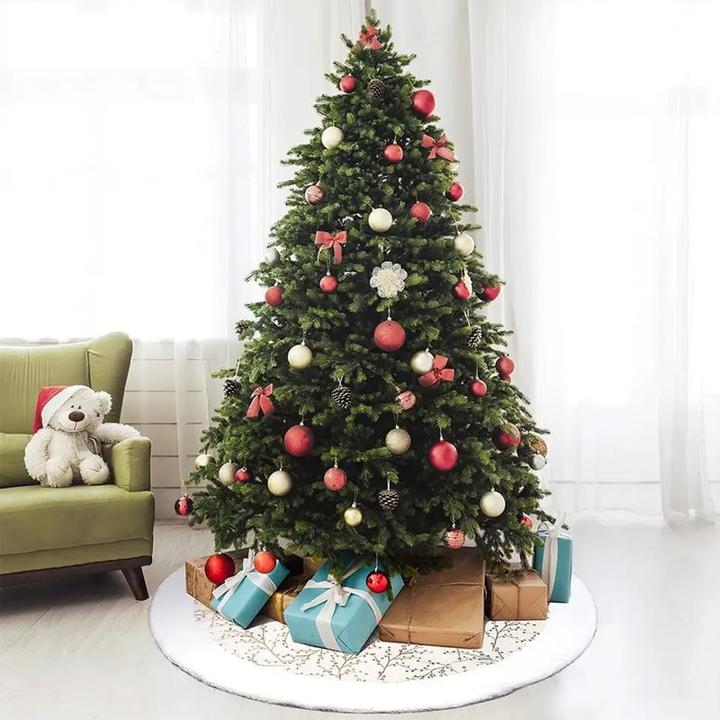 Actual product image Hermex Christmas tree rug Christmas tree skirt Christmas tree skirt mat (1 -part)