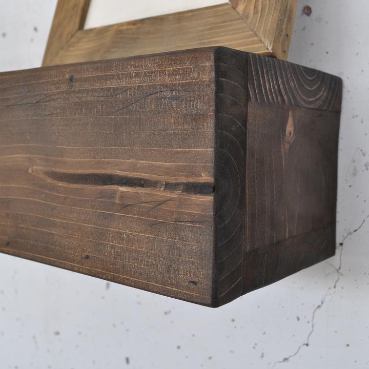 Actual product image Hanah Home Rafect Two Decorative Wooden Wall Shelf