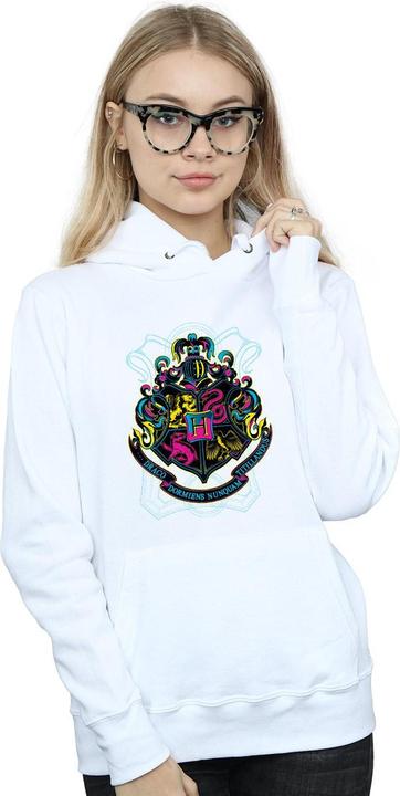 Produktbild Neon Hogwarts Crest Kapuzenpullover (L)