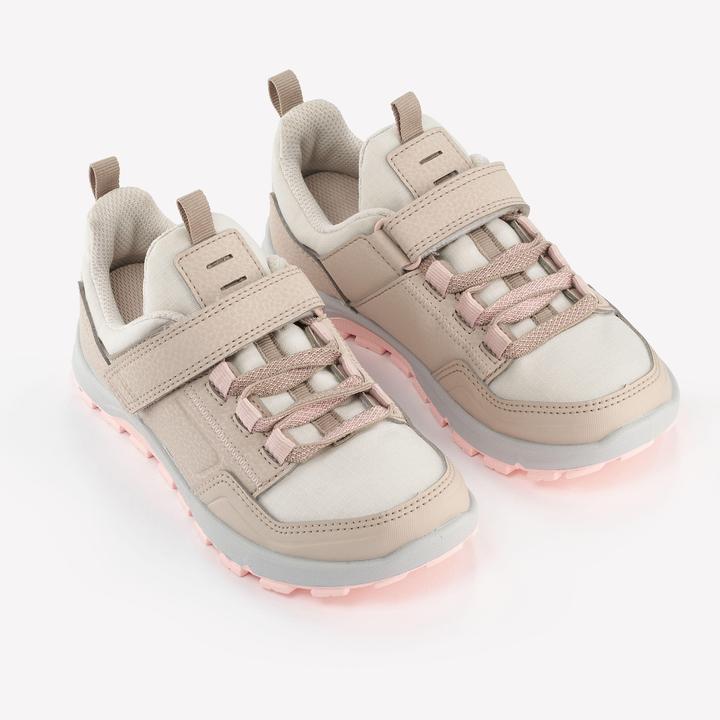 Immagine prodotto Quechua Scarpe da trekking per bambini taglia 28-34 basse con velcro - NH500 beige/rosa (30)