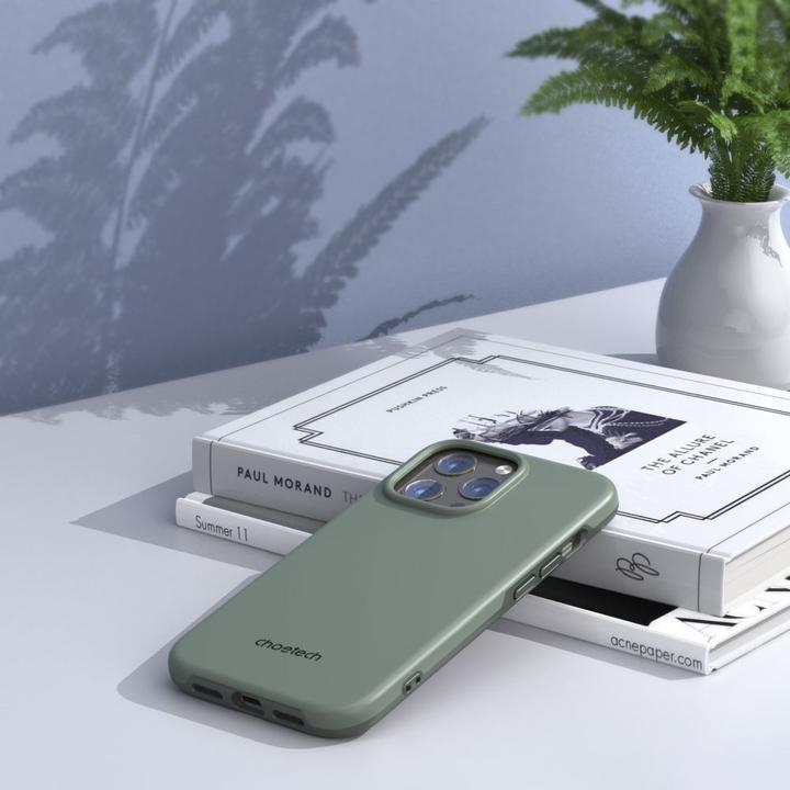 Actual product image Choetech Case for the iPhone 13 Pro Max Green (PC0114-MFM-GN) (Apple iPhone 13 Pro Max)