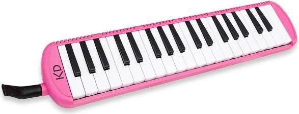 Produktbild keepdrum Melodica Pink 37 Tasten mit Tasche und Notenheft (Deutsch)