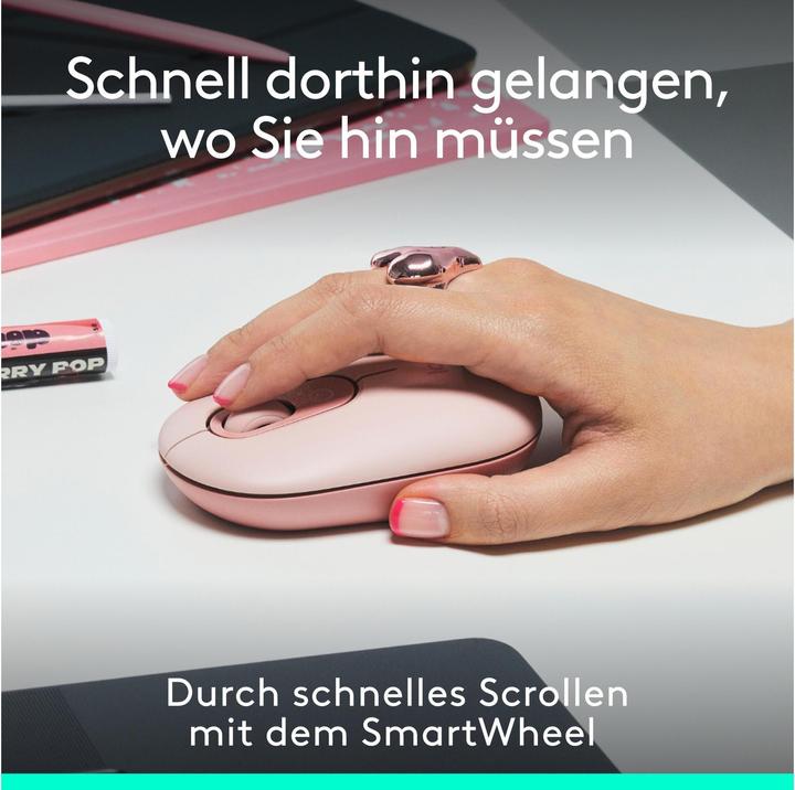 Produktbild Logitech POP Mouse mit personalisierbarem Emoji (Kabellos)