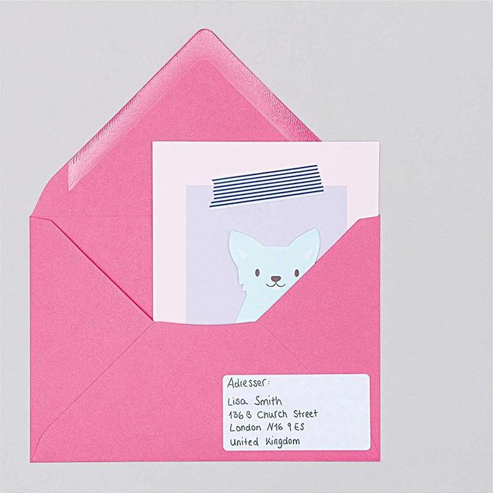 Rico Design Paper Poetry Essentials Umschlag B6 Pink, Position (B6, 50 x)