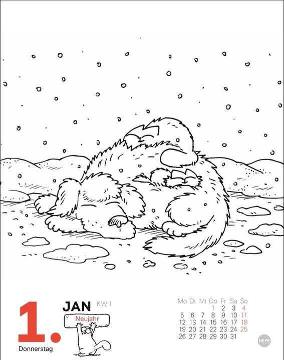 Immagine prodotto Simons Katze Tagesabreisskalender 2026 (11 x 14 cm, Tedesco)