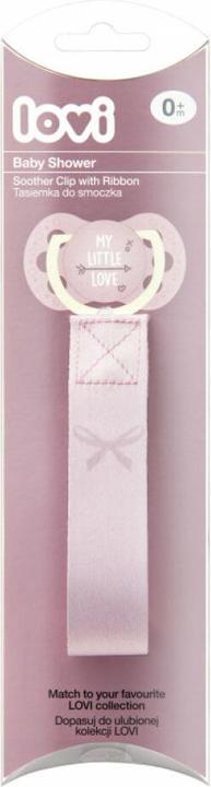 Actual product image Lovi Baby Shower Soother Clip With Ribbon