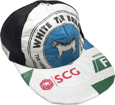 Bekos Upcycling - Basecap aus recycelten Zementsäcke White Tiger (One Size)