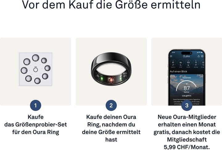 Produktbild Oura Ring Gen3 Horizon (10, Black)