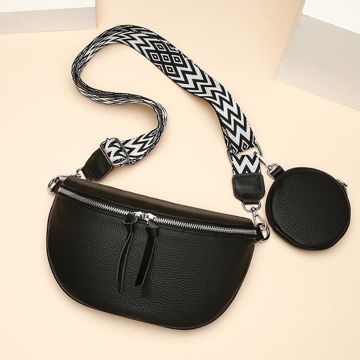 Noya Schultertasche Fashion Crossbody Bag Bauchtasche Echtleder