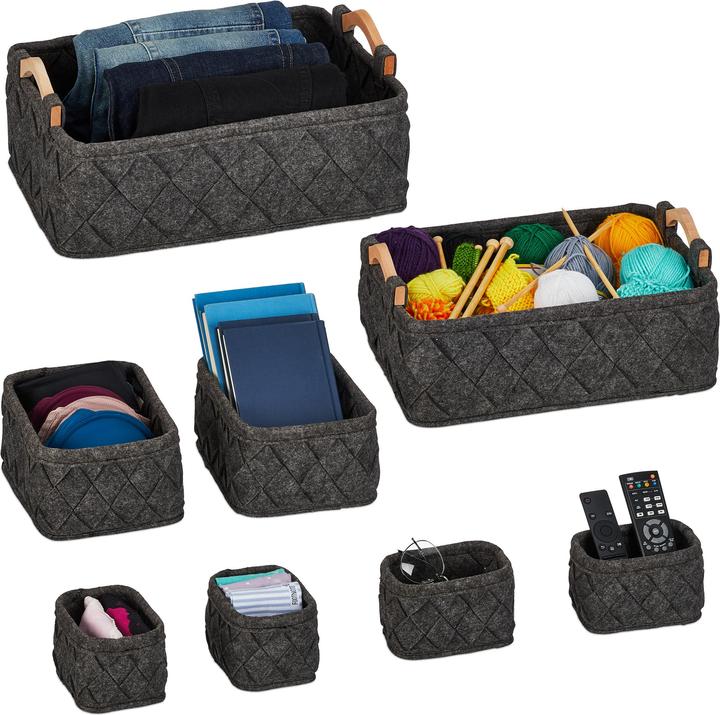 Produktbild Relaxdays 8-tlg. Schrank-Organizer (8 x, 42 x 31 x 19 cm)