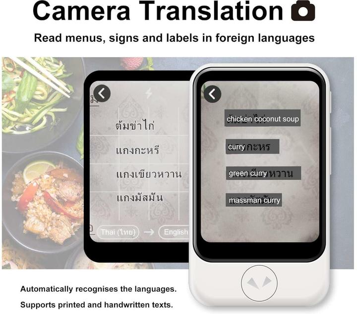 Actual product image Pocketalk Übersetzer S2 Plus Weiss