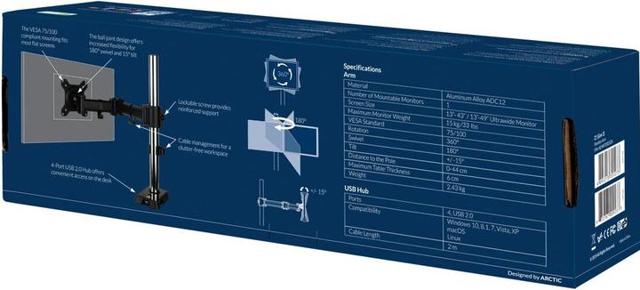 Produktbild HP Tischhalterung ARCTIC Z1 Gen 3 (Tisch, 37.99")