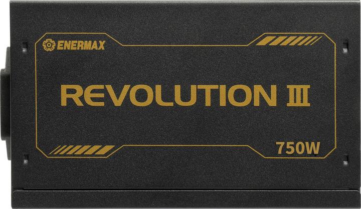 Actual product image Enermax Power Supply 750W Revolution3 80+ Gold Black FULLMOD (750 W)