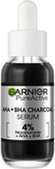 Produktbild Garnier Pure Active AHA + BHA Charcoal Serum (30 ml)