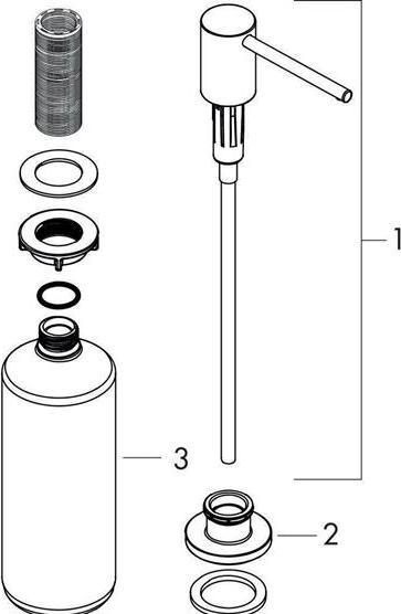 Produktbild hansgrohe A41 Spülmittel-/ Lotionspender