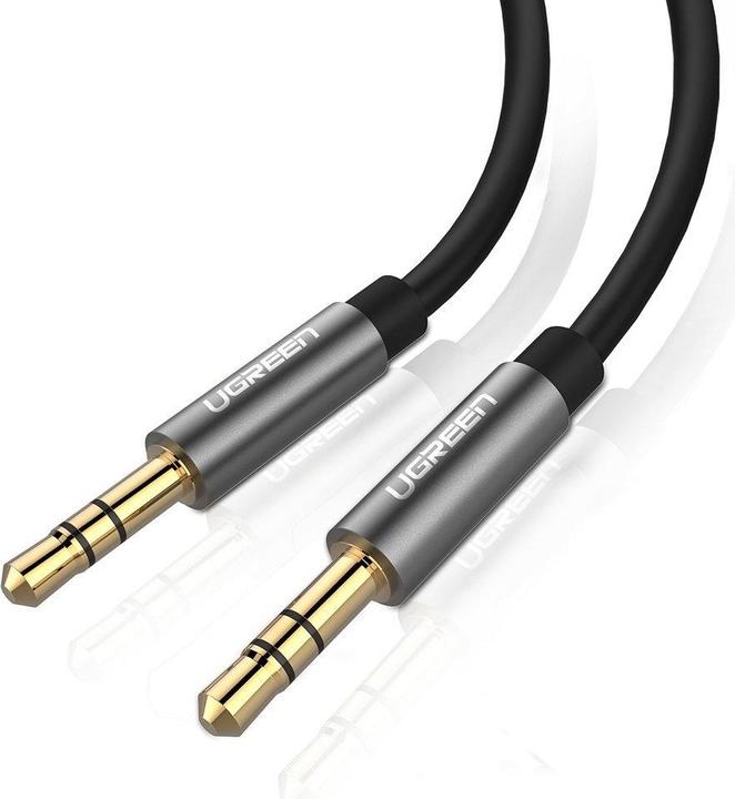 Actual product image Ugreen AV119 3.5mm AUX 5m jack cable (black) (5 m, 3.5mm jack (AUX))