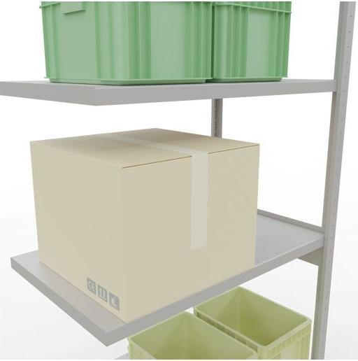 Stecksystem Anbauregal MULTIplus250 mit Längenriegel