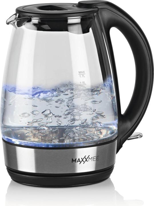 Produktbild Maxxmee Glas-Wasserkocher LED blau 2200 Watt, 1,7 L