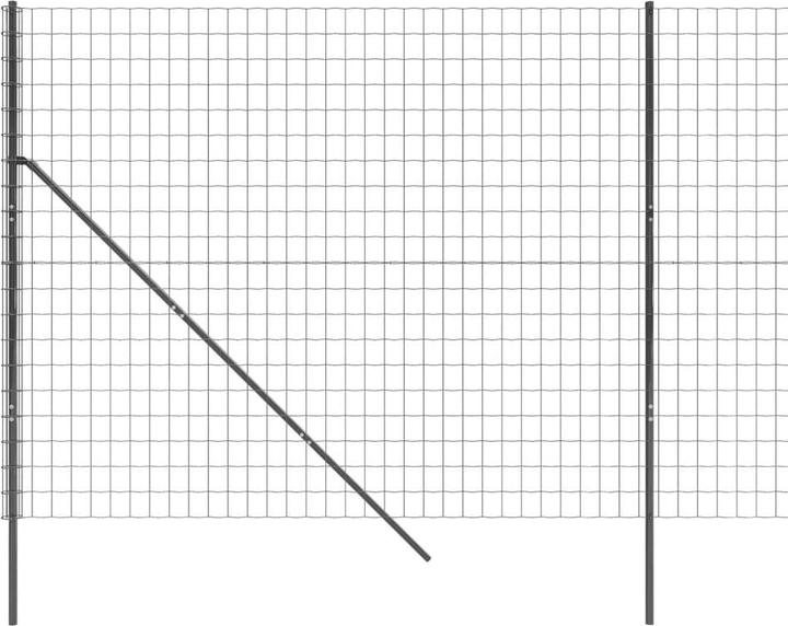 Image du produit VidaXL Maschendrahtzaun Anthrazit 1,8x25 m Verzinkter Stahl