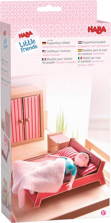 Image du produit Haba Little Friends - Meubles de maison de poupées Chambre à coucher pour adultes