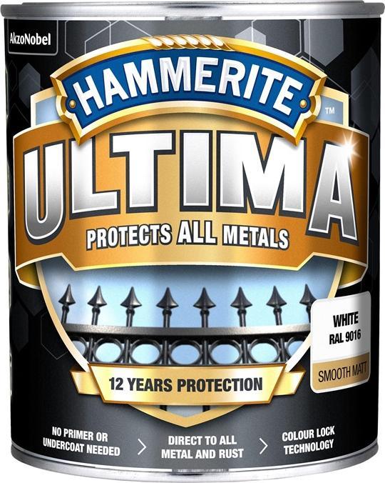 Produktbild Hammerite Paint Ultima Matt White 0.7l