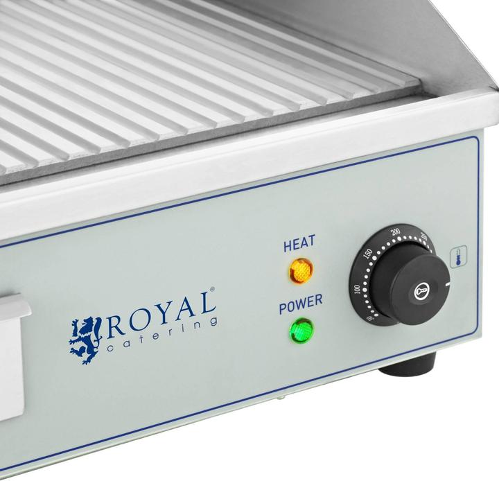 Actual product image Royal Catering Double Electric Griddle - 400 x 730 mm - - 2 x 2,200 W (4.40 kW)