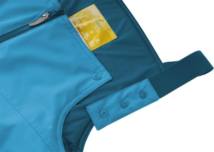 Actual product image Normani Children's winter trousers with braces "Ulukhaktok" - 9029 (134, 140)