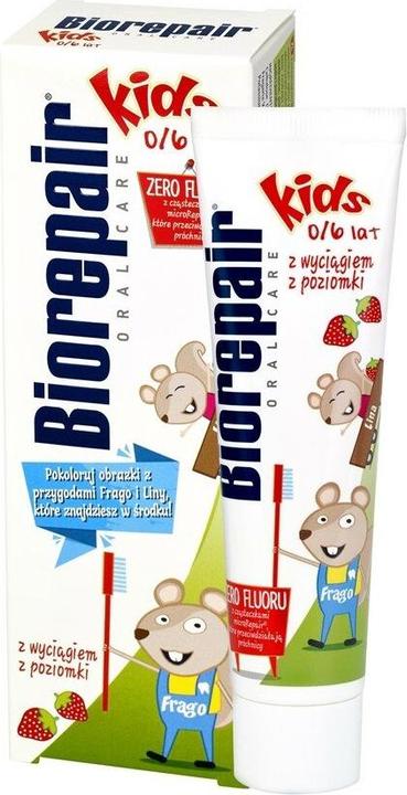 Actual product image Blanx Biorepair Oral Care Children's Toothpaste (0-6 years) - Strawberry 50ml (50 ml)