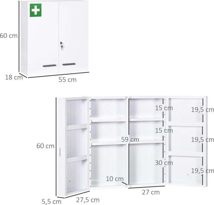 Produktbild Jamb Medizinschrank (55 x 18 x 60 cm)