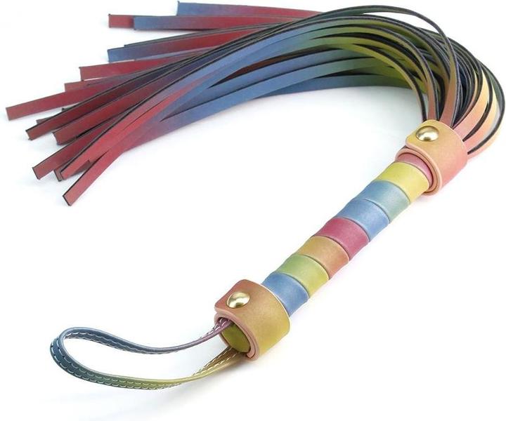 Image du produit NS Novelties Spectra Bondage Flogger - Arc-en-ciel