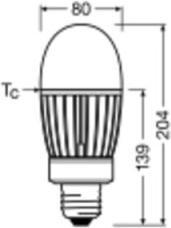 Immagine prodotto Ledvance HQL LED P 5400LM 41W 827 E40 (E40, 41 W, 5400 lm, 1 x, F)