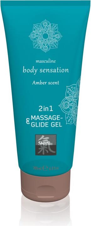 Image du produit Shiatsu Massage & Glide Gel 2in1 Raspberry Scent (200 ml)