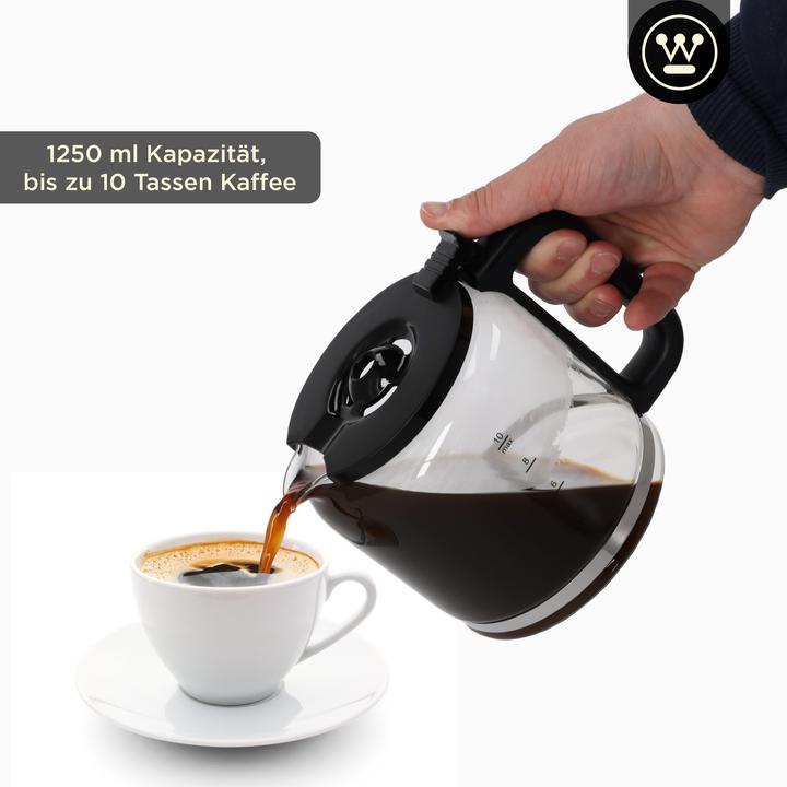 Produktbild Westinghouse Kaffeemaschine Retro 10 Tassen 1,25l Glaskanne