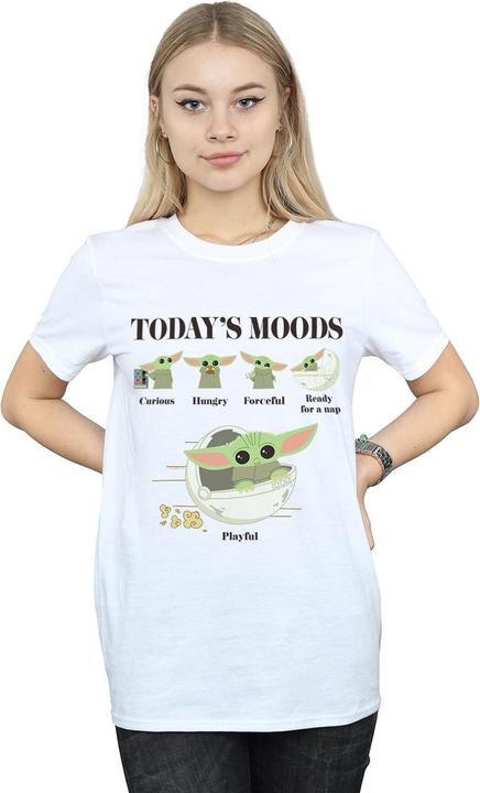 Immagine prodotto Star Wars The Mandalorian The Child Moods Maglietta Ampia Donna (4XL)