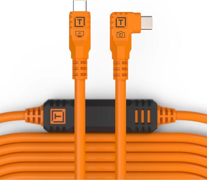Immagine prodotto Tether Tools TetherPro USB-C a USB-C ad angolo retto arancione 9,4m (9.40 m, USB 3.2 Gen 1)