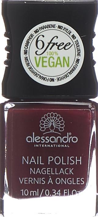 Actual product image Alessandro nail polish (54 Midnight Red, Colour paint)