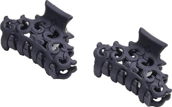 Immagine prodotto Trisa Clip per capelli 3,5 cm, 2 pezzi, nero opaco (2 pz.)