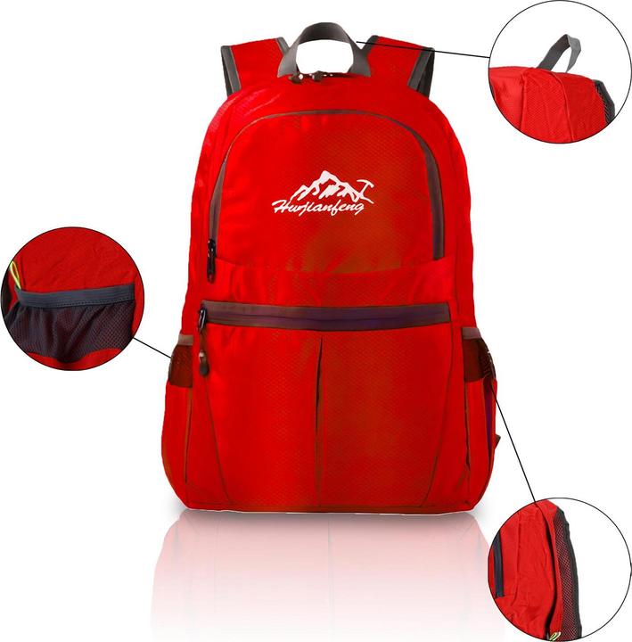 Produktbild Intirilife Faltbarer Rucksack in Rot (36 l)
