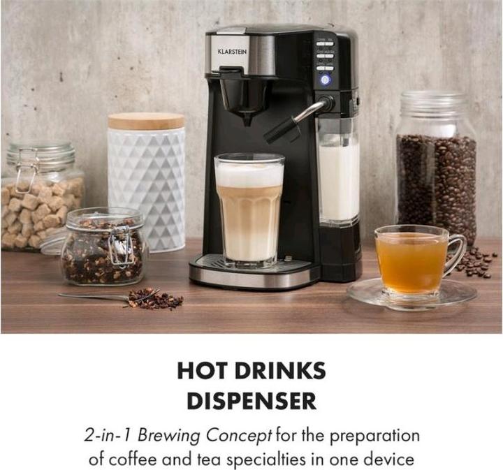 Produktbild Klarstein Baristomat 2in1Heissgetränkeautomat Kaffee und Tee