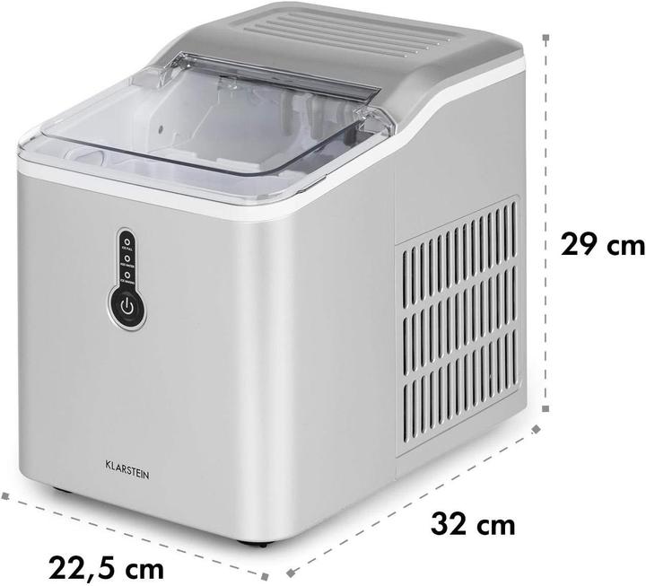 Produktbild Klarstein Chillout Eiswürfelmaschine, Silber
