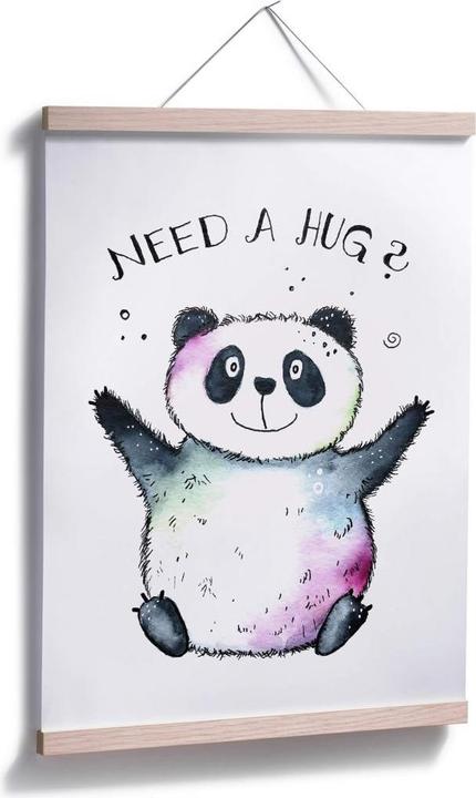 Image du produit Trenddeko panda heureux (60 x 80 cm)
