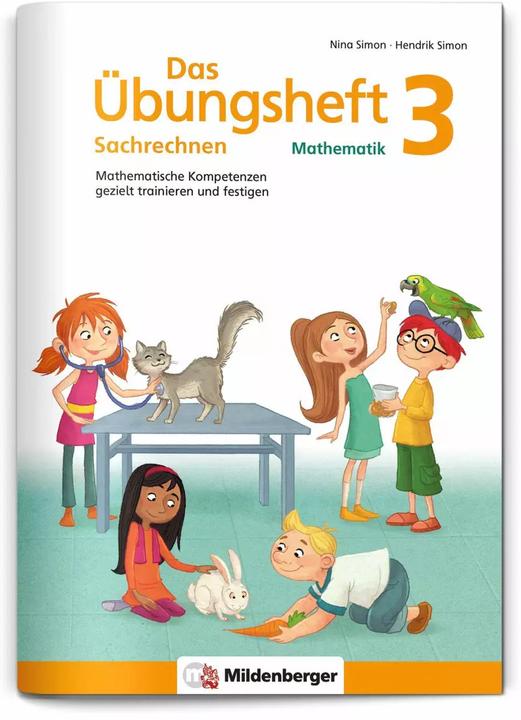 Immagine prodotto Das Übungsheft Sachrechnen Mathematik 3 (Tedesco, Hendrik Simon, Nina Simon, 2017)