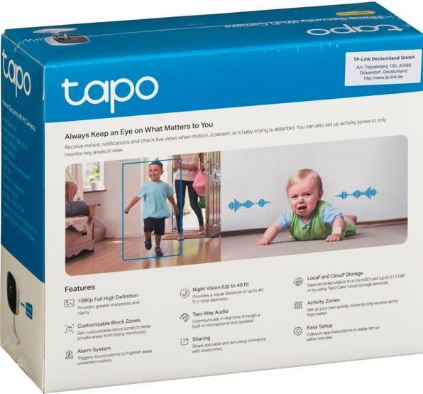 Produktbild TP-Link Tapo C100 Home Security (1920 x 1080 Pixels)