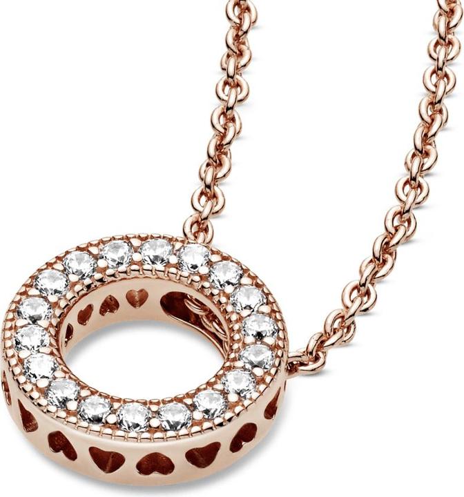Actual product image Pandora Rose Logo Reversible Necklace (Rose gold)