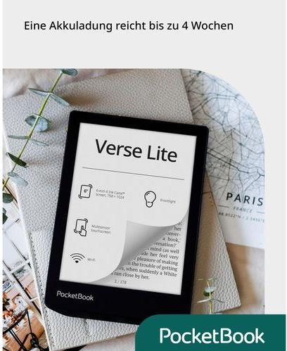 Image du produit PocketBook Verse Lite (6", 8 Go, Midnight Grey)